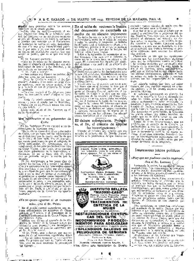 ABC MADRID 11-03-1933 página 16