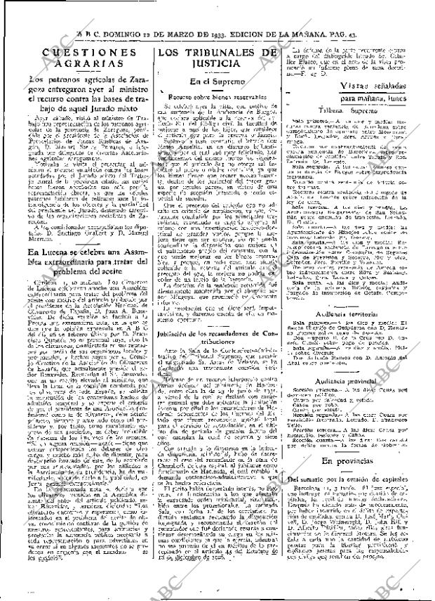ABC MADRID 12-03-1933 página 43