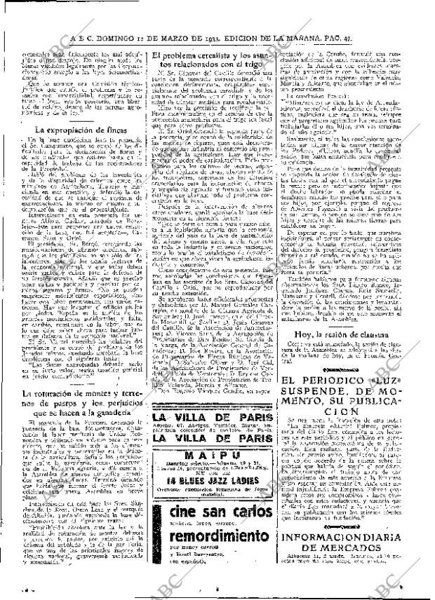 ABC MADRID 12-03-1933 página 47