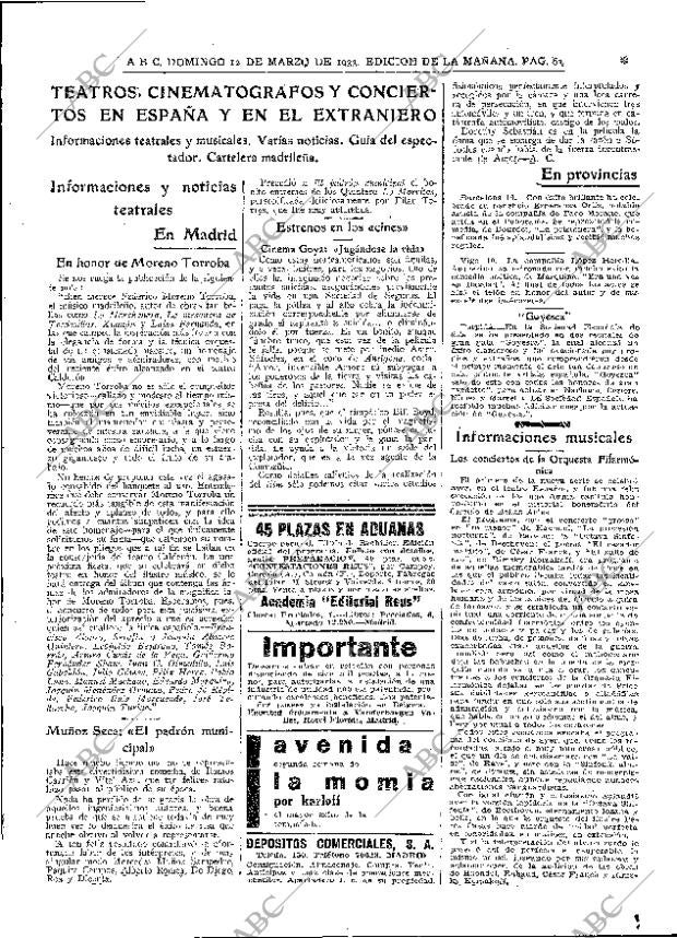 ABC MADRID 12-03-1933 página 63
