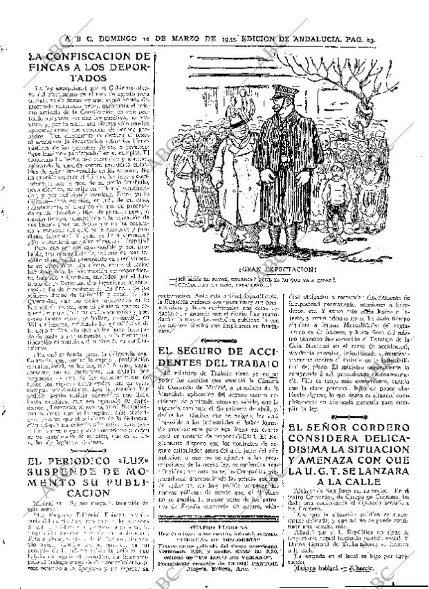 ABC SEVILLA 12-03-1933 página 23