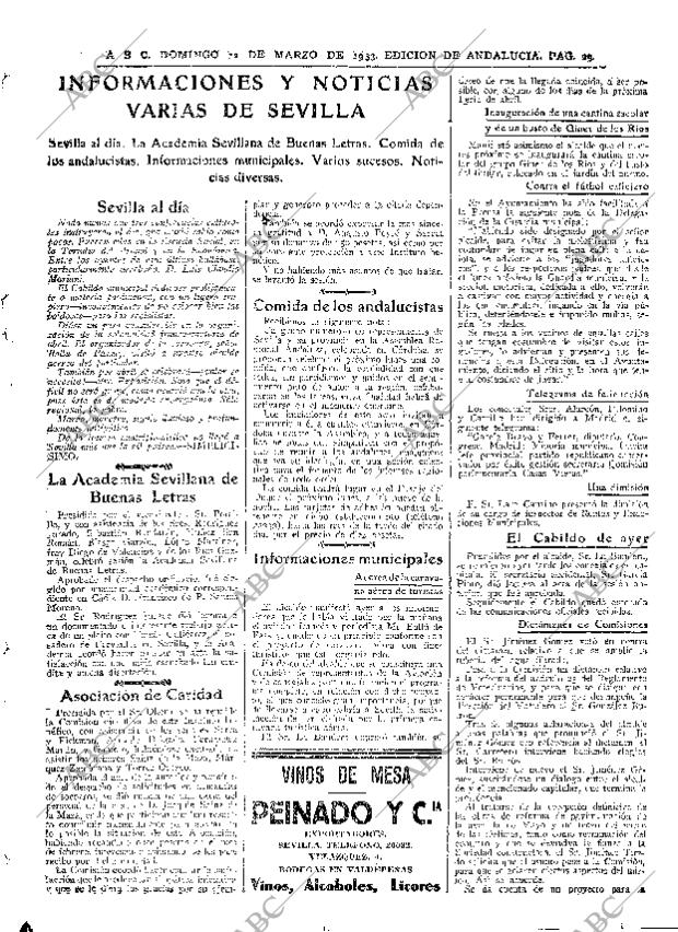 ABC SEVILLA 12-03-1933 página 29