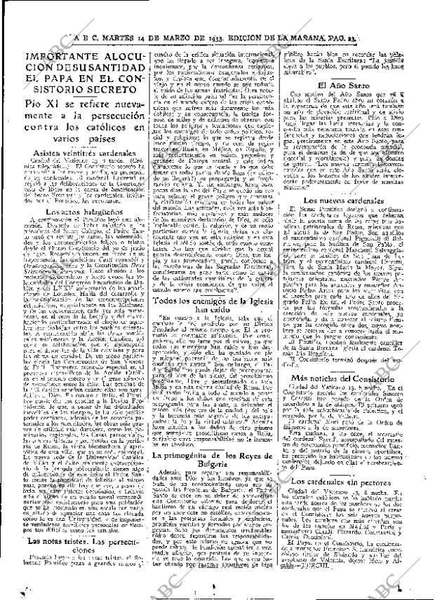 ABC MADRID 14-03-1933 página 23