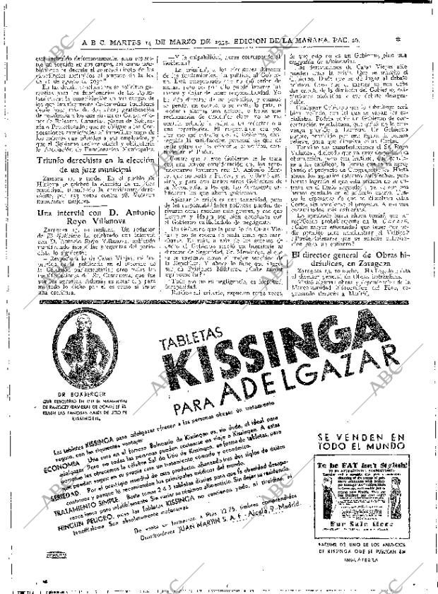 ABC MADRID 14-03-1933 página 26