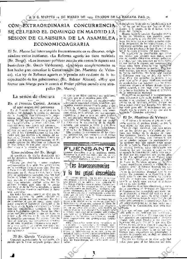 ABC MADRID 14-03-1933 página 31
