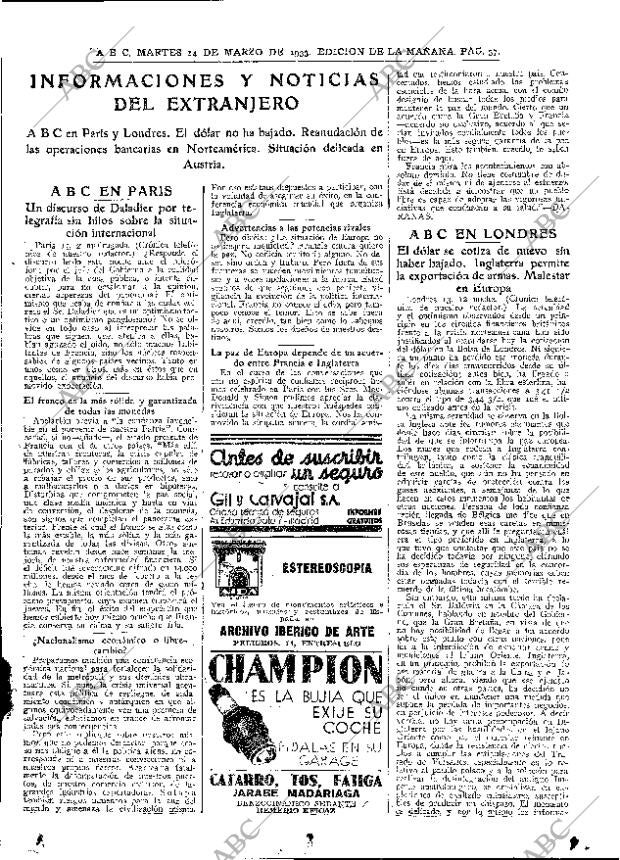ABC MADRID 14-03-1933 página 37