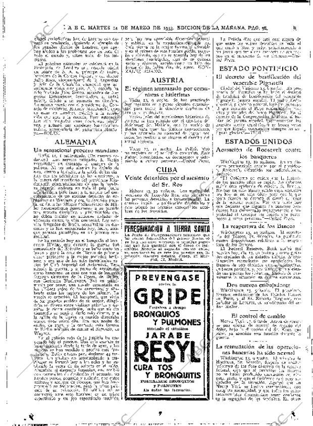 ABC MADRID 14-03-1933 página 38
