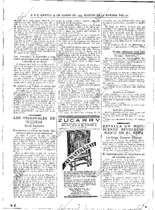 ABC MADRID 14-03-1933 página 40