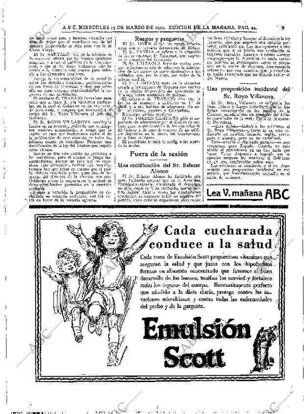ABC MADRID 15-03-1933 página 22