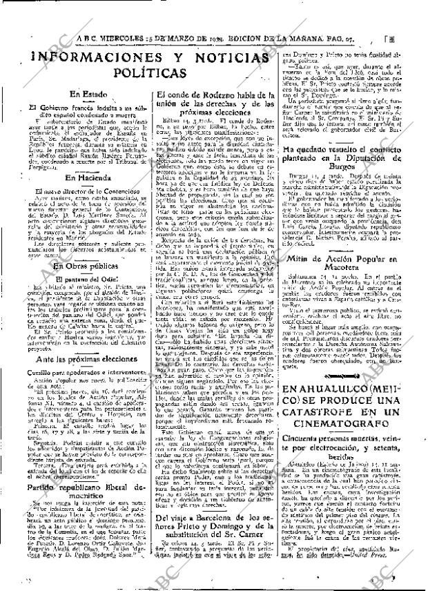 ABC MADRID 15-03-1933 página 27