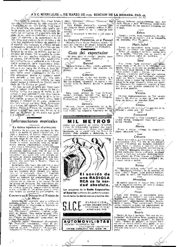 ABC MADRID 15-03-1933 página 43