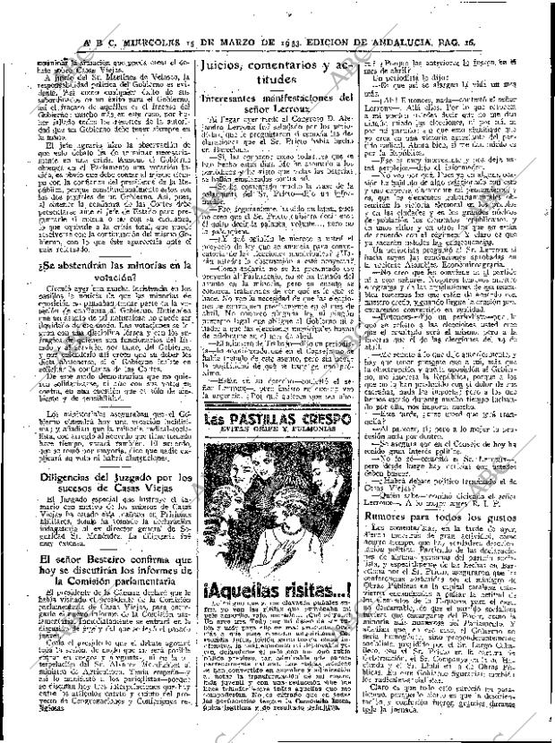 ABC SEVILLA 15-03-1933 página 16