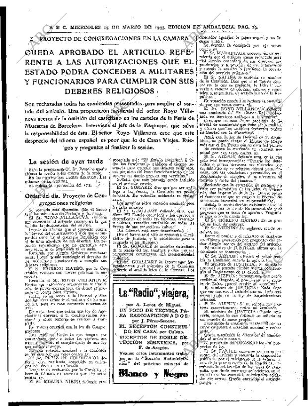 ABC SEVILLA 15-03-1933 página 19