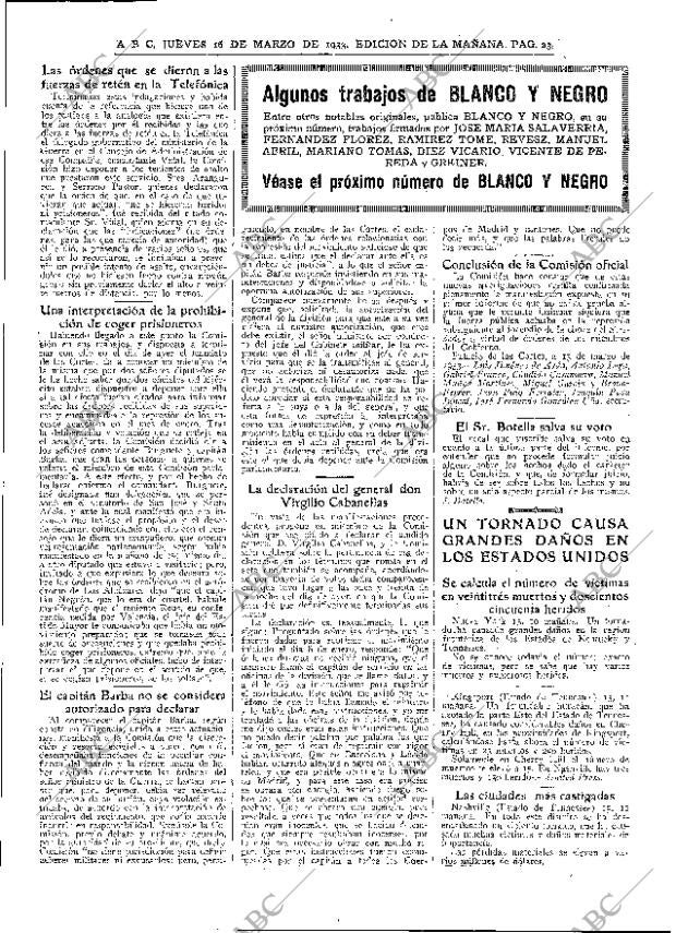 ABC MADRID 16-03-1933 página 23