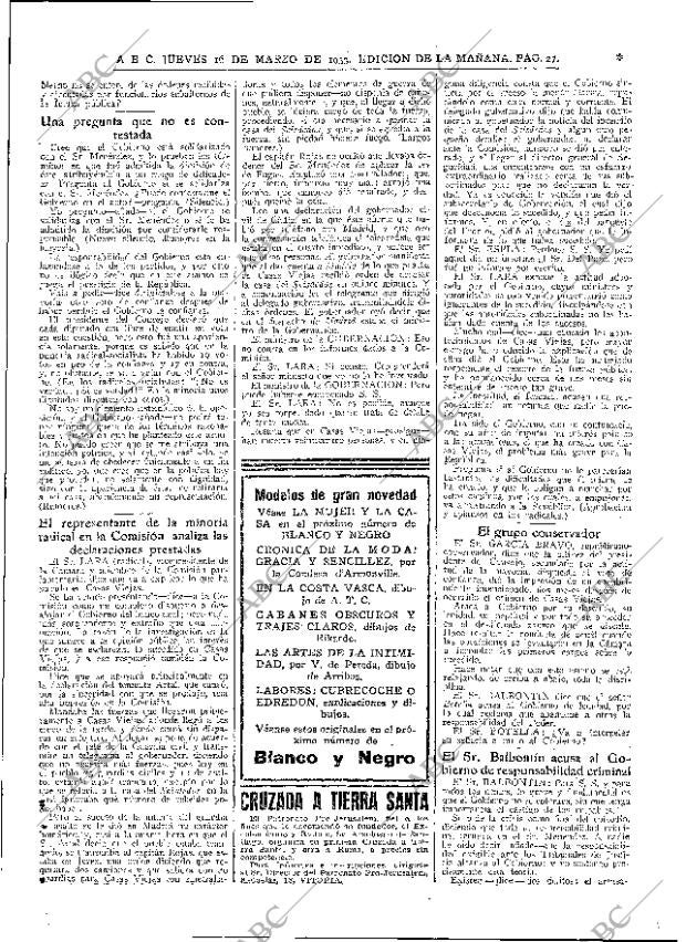 ABC MADRID 16-03-1933 página 27
