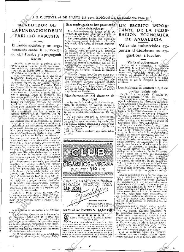 ABC MADRID 16-03-1933 página 33