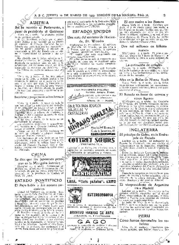 ABC MADRID 16-03-1933 página 38