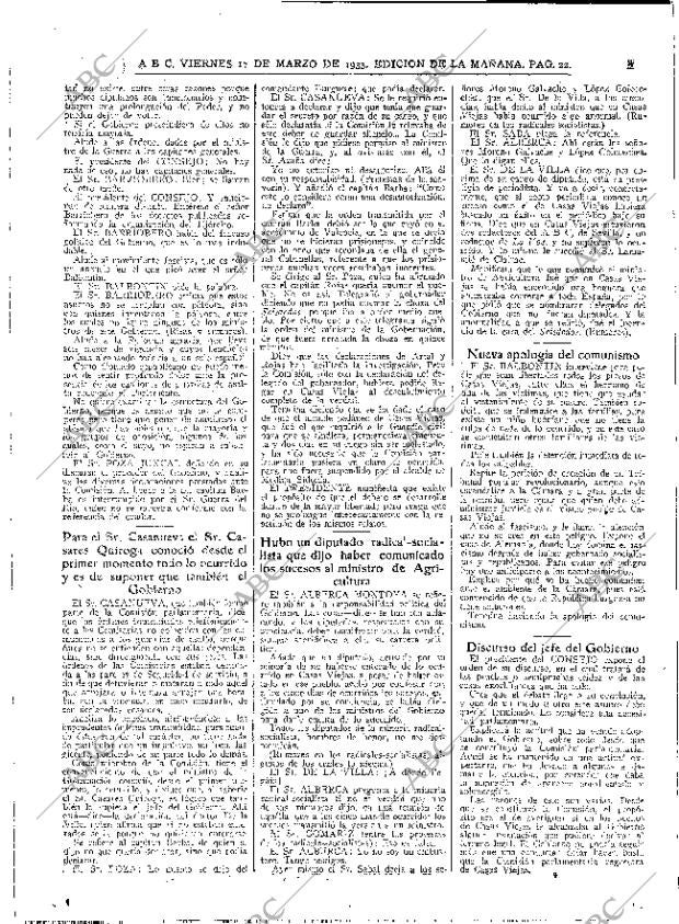 ABC MADRID 17-03-1933 página 22