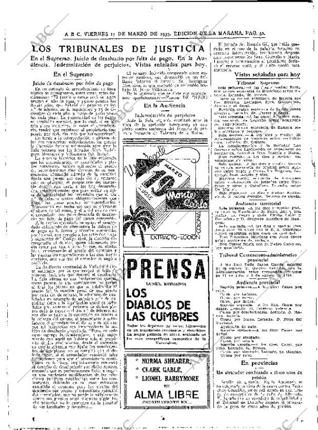 ABC MADRID 17-03-1933 página 30