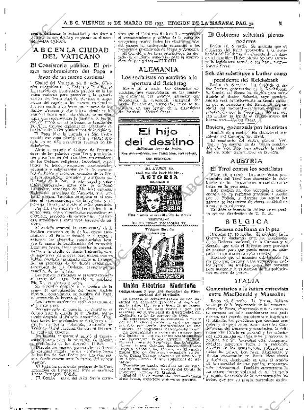 ABC MADRID 17-03-1933 página 32