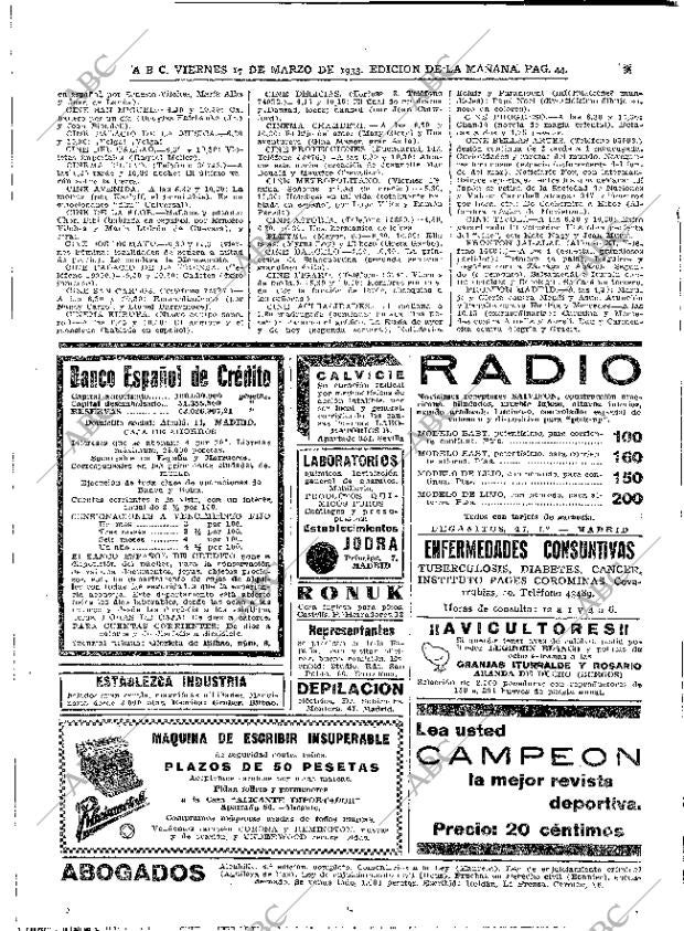 ABC MADRID 17-03-1933 página 44