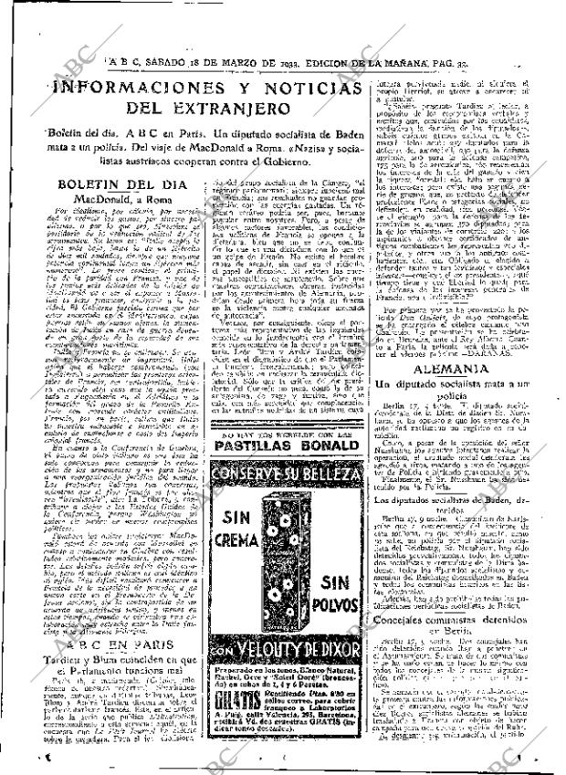 ABC MADRID 18-03-1933 página 33