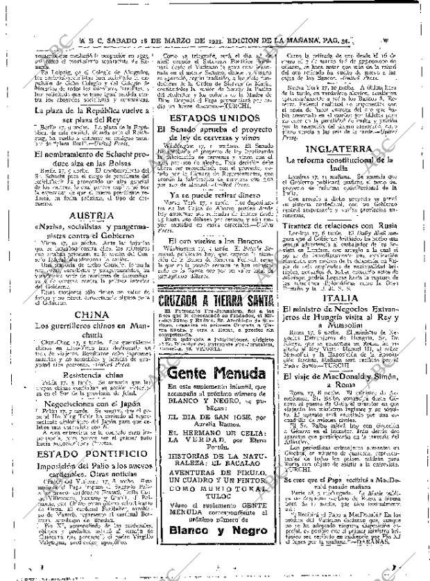 ABC MADRID 18-03-1933 página 34