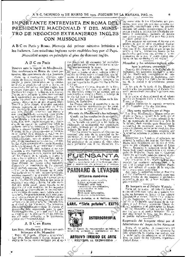ABC MADRID 19-03-1933 página 15
