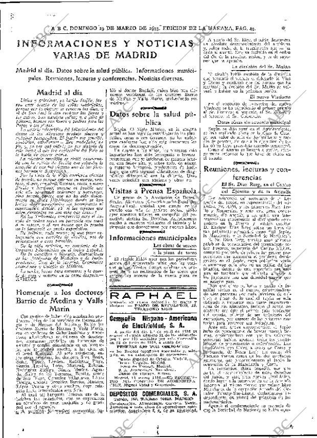 ABC MADRID 19-03-1933 página 27