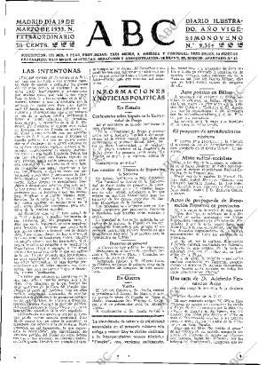 ABC MADRID 19-03-1933 página 3