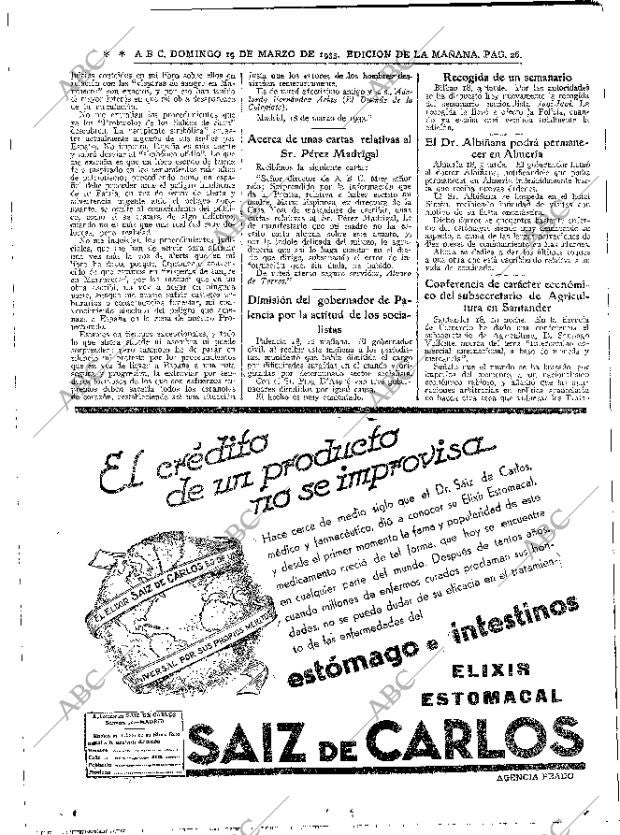 ABC MADRID 19-03-1933 página 4