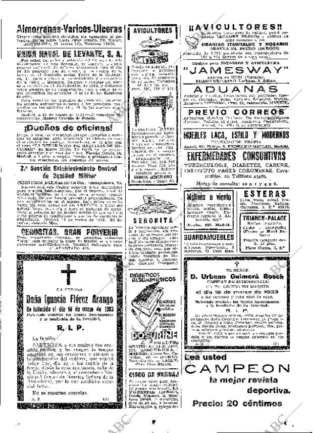 ABC MADRID 19-03-1933 página 43
