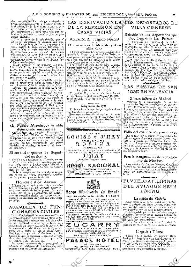 ABC MADRID 19-03-1933 página 5