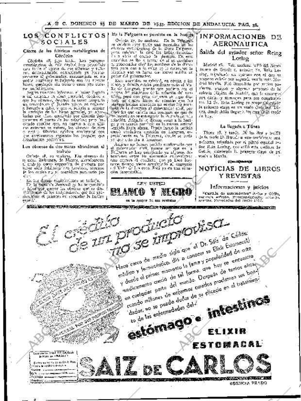 ABC SEVILLA 19-03-1933 página 36