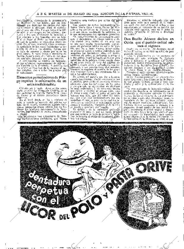 ABC MADRID 21-03-1933 página 26