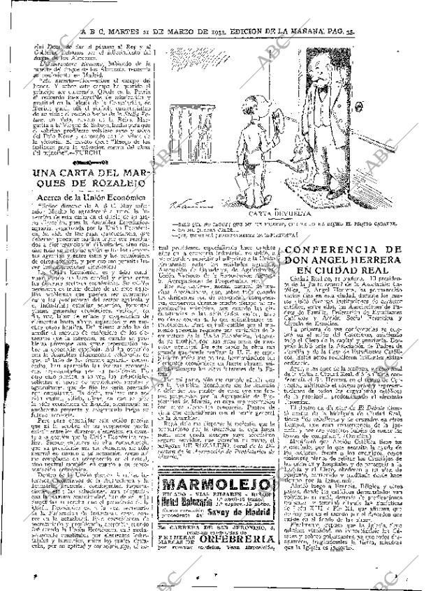 ABC MADRID 21-03-1933 página 35