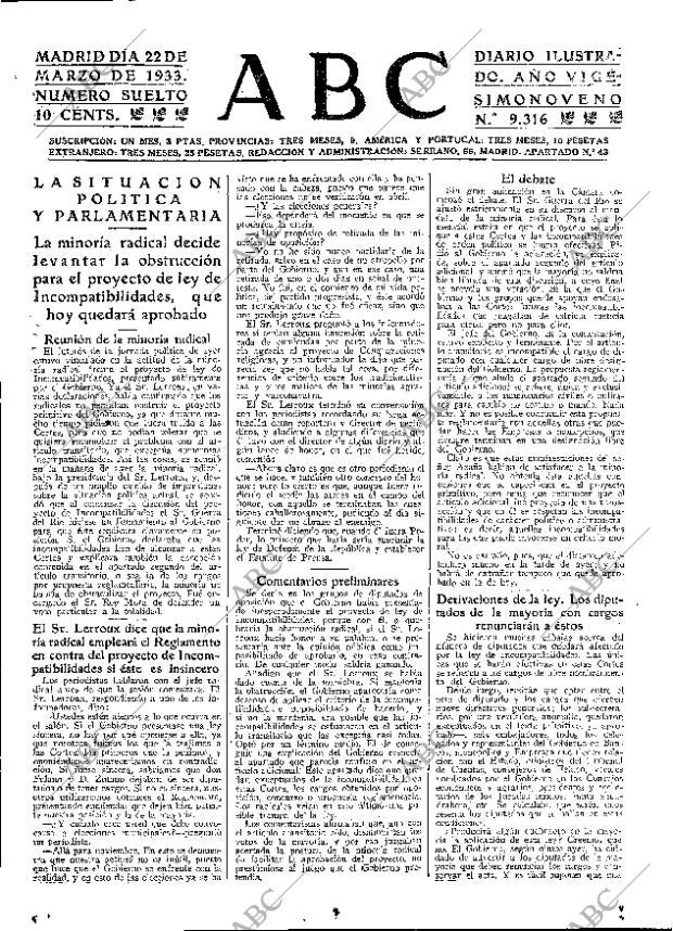 ABC MADRID 22-03-1933 página 15