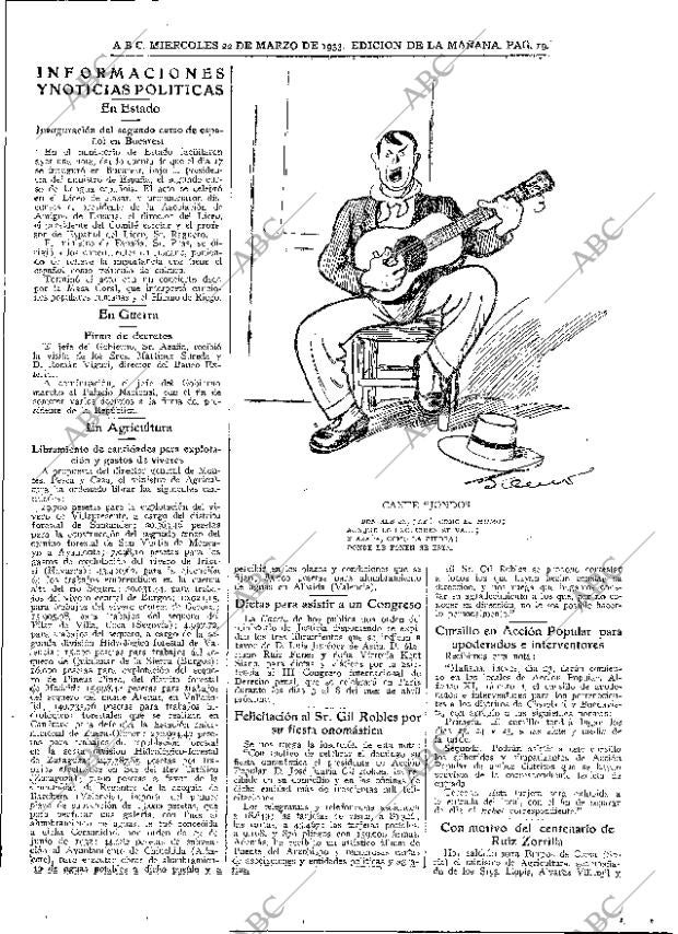 ABC MADRID 22-03-1933 página 19