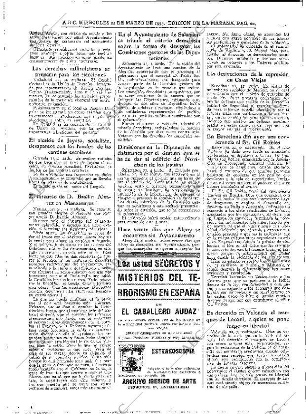 ABC MADRID 22-03-1933 página 20
