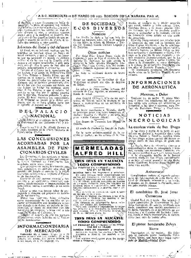 ABC MADRID 22-03-1933 página 28