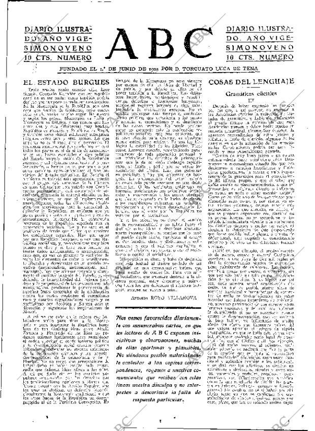 ABC MADRID 22-03-1933 página 3