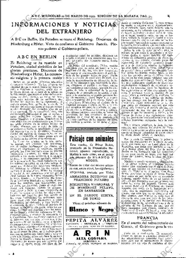 ABC MADRID 22-03-1933 página 31