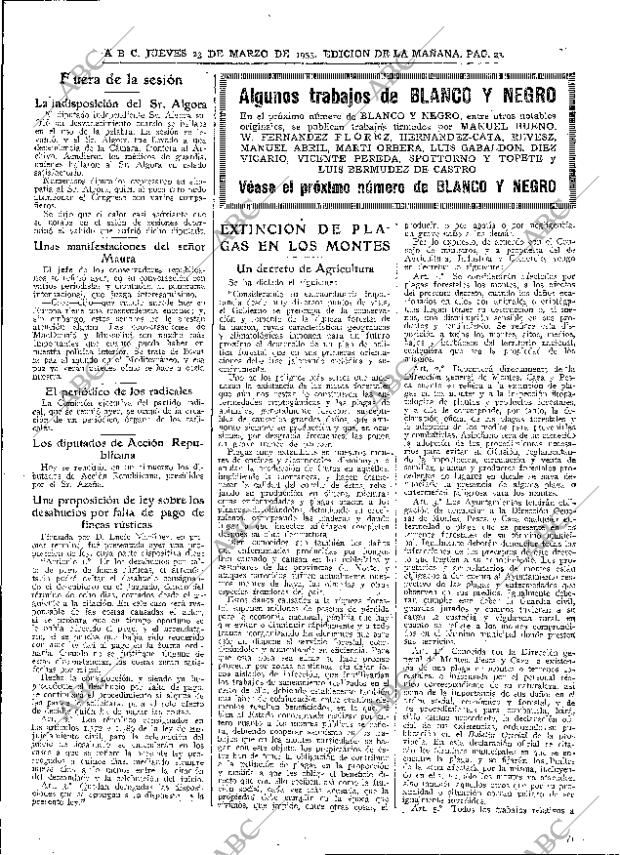 ABC MADRID 23-03-1933 página 23