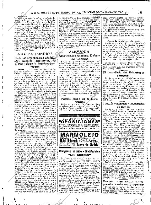 ABC MADRID 23-03-1933 página 36