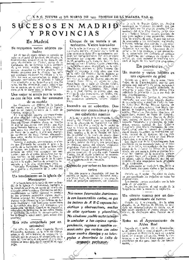 ABC MADRID 23-03-1933 página 45