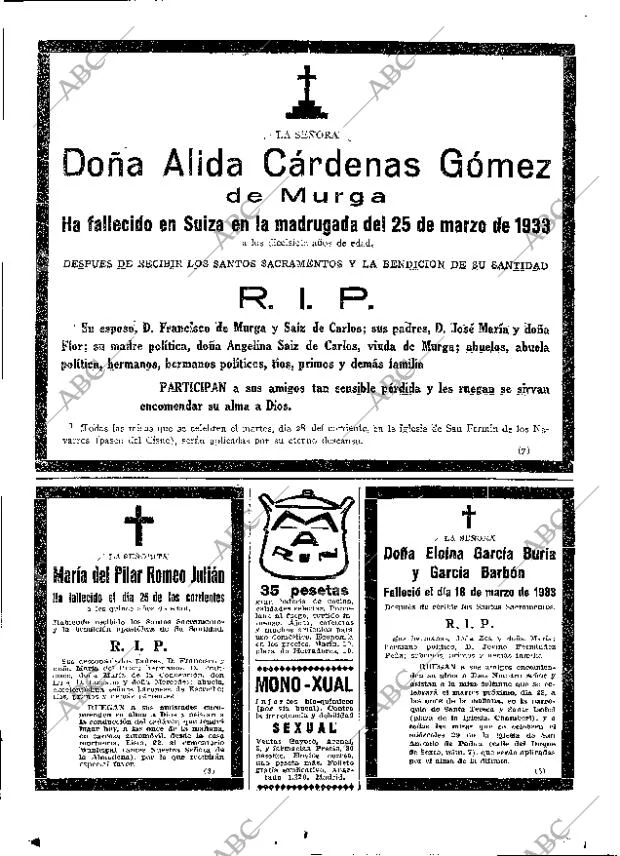 ABC MADRID 26-03-1933 página 67