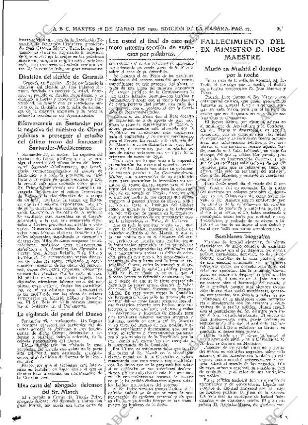 ABC MADRID 28-03-1933 página 17