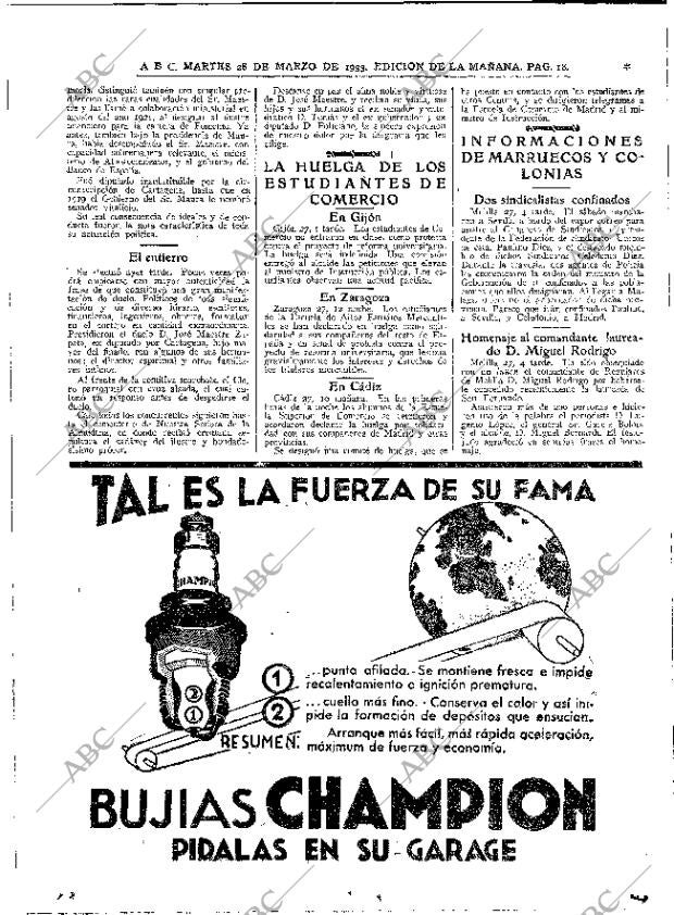 ABC MADRID 28-03-1933 página 18