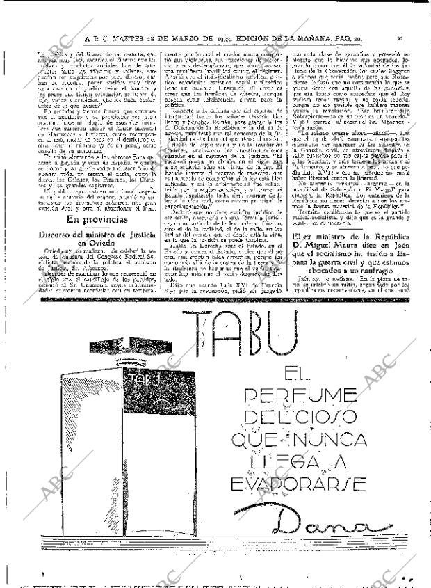 ABC MADRID 28-03-1933 página 20