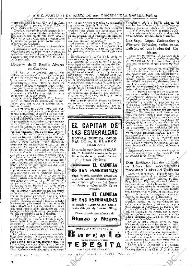 ABC MADRID 28-03-1933 página 23